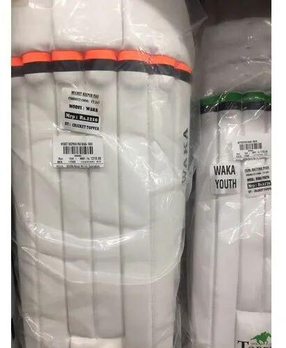 Wicket Keeping Pad, Color : White