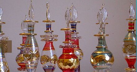 Mouth Blown Perfume Glass Bottles