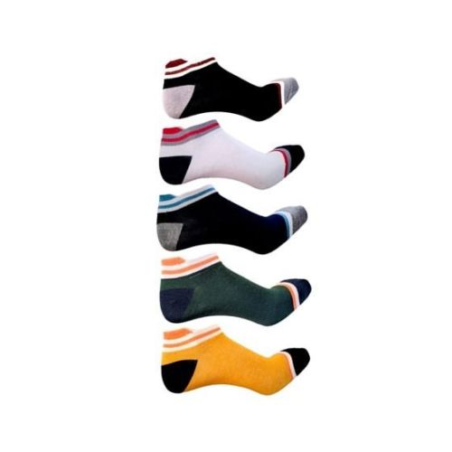 Bunaayi Plain Cotton Collar Socks, Size : Free