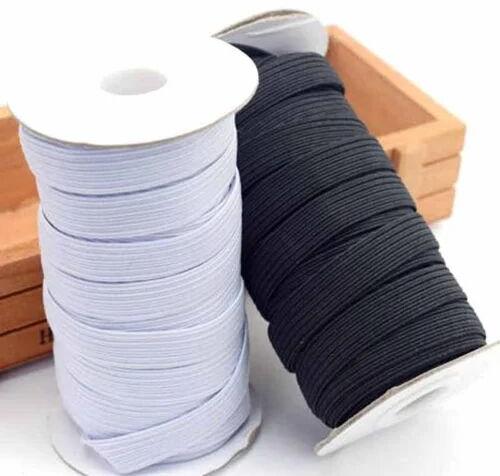 Plain Polyester Elastic Tape, Size : 18mm