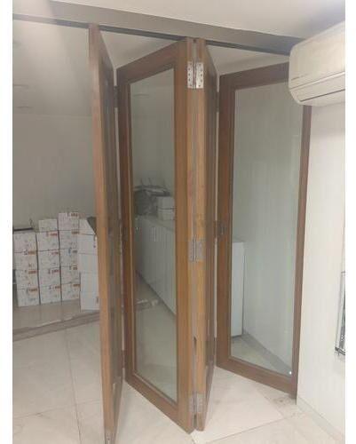 Wooden Glass Folding Door