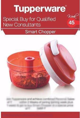 Plastic Tupperware Smart Chopper, Color : Red White