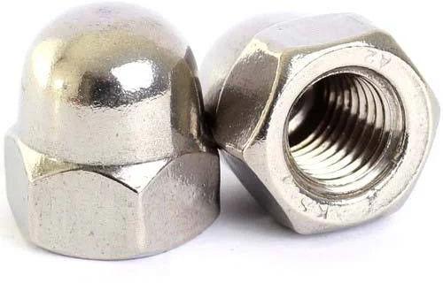 Polished Mild Steel Dome Nut, For Industrial, Size : 6mm - 16mm