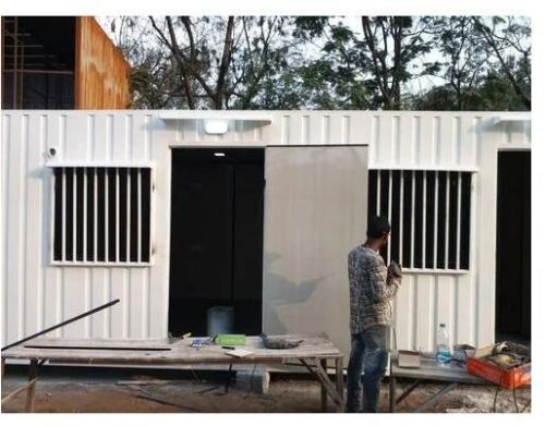 Steel Bunker House Cabin, For Bunkhouse, Window Type : Aluminium