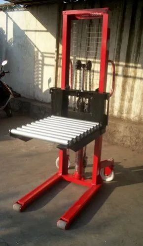 Polished Hydraulic Roller Stacker, Operating Type : Semi Automatic