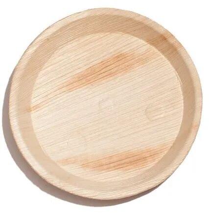 Round Areca Leaf Plate, For Serving Food, Feature : Biodegradable, Eco Friendly
