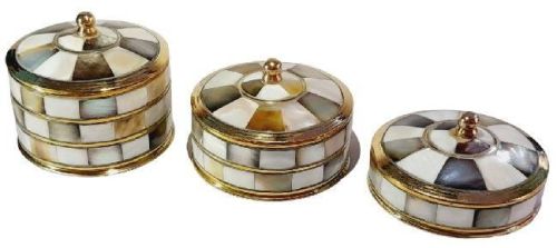 Pill Boxes Mother Of Pearl, Packaging Type : Corton