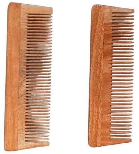 Brown Neem Wood Regular Single Teeth Comb, For Personal Use