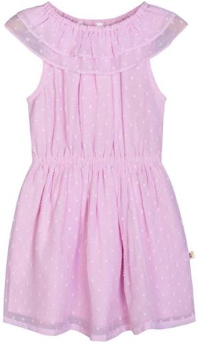 Girls Poly Dobby Pink Frock, Size : 3-6m, 6-12m, 12-18m, 18-24m, 24-36m