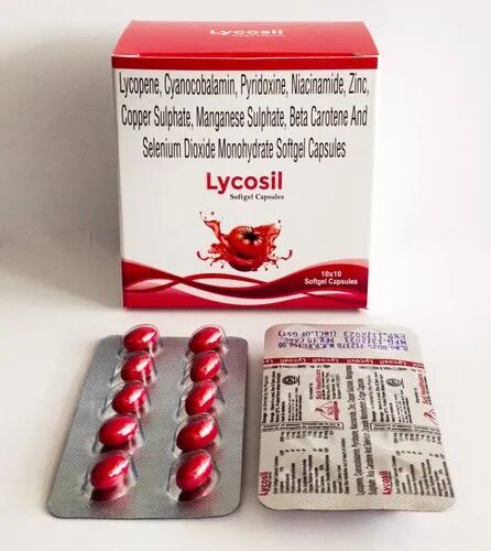 LYCOSIL Lycopene Capsules, Packaging Type : Blister