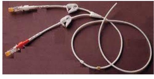 Straight-single Hick Dual Lumen Catheter 12f