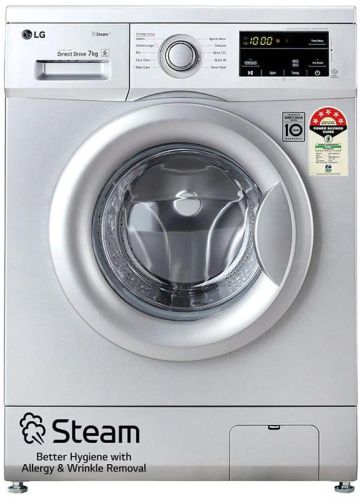 LG 7 Kg 5 Star Inverter Touch Control Fully-Automatic Front Load Washing Machine With Heater