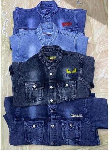 Men Denim Jacket, Occasion : Casual Wear