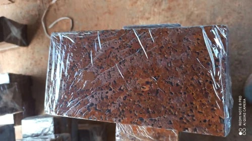 Red Solid Polished Rectangle Laterite Stone, For Construction, Size : Standard