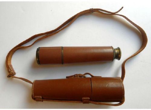 Calvin Handicrafts Telescope, Leather Case