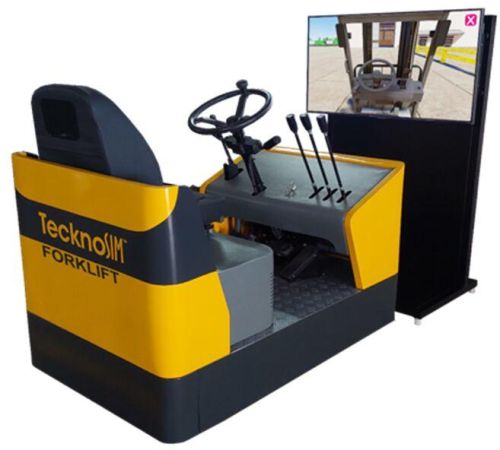 Metal FORKLIFT SIMULATOR, Color : Yellow