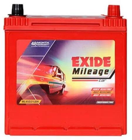 Exide Car Batteries, Capacity : 20-100 Ah