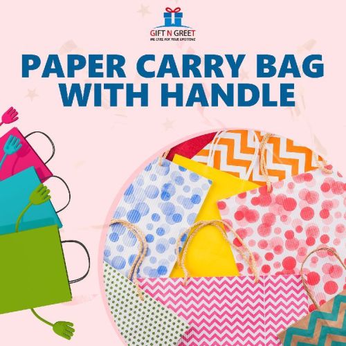 Papper Carry Bag With Handle, For Shopping, Feature : Good Quality