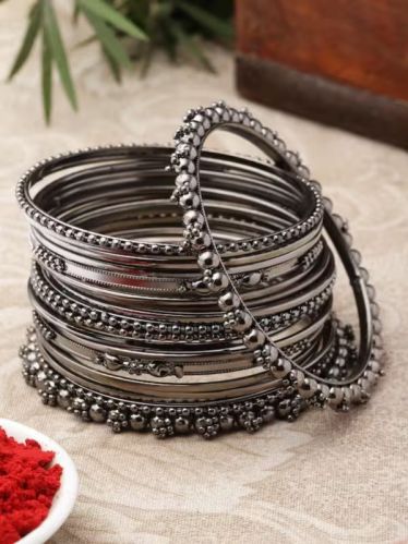 Metal Oxidised Bangles, Size : All