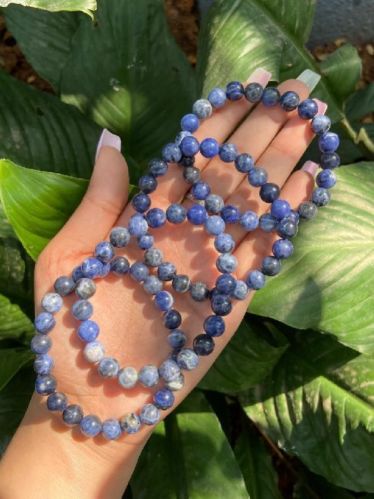 Blue Sodalite Gemstone Bracelet, Gender : Female