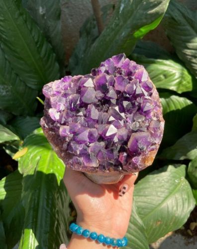 Cluster Purple Amethyst Geodes, For Jewellery, Shape : Fancy