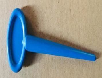 Blue Polished Steel Male Meatal Round Dilator, For Hospital Use