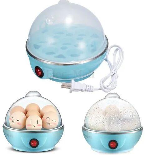 Plastic Single Layer Egg Boiler, Color : Blue