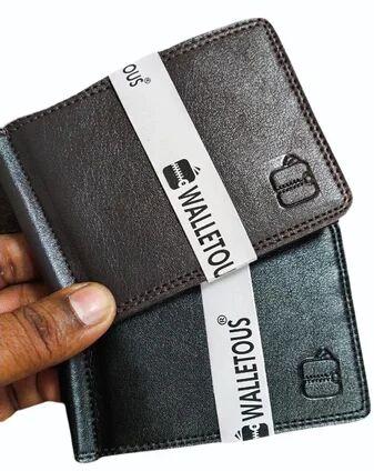 Black Leather Money Clip