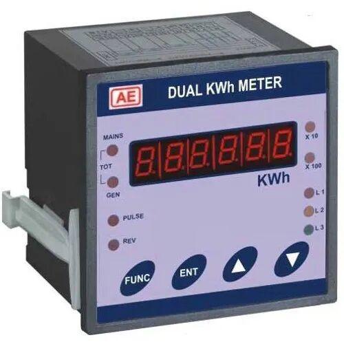 AE Dual KWh Meter, Display Type : Digital