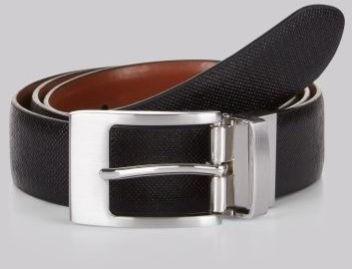Men Reversible Formal Leather Belt, Feature : Smooth Texture, Shiny Look, Fine Finishing, Self Textured