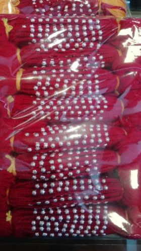 SHREE JEWELLERS Wool Thread Pure Silver Rakhi, Feature : Beautiful Designs