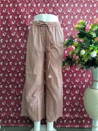 Printed Cotton Palazzo, Color : Multiple Colours