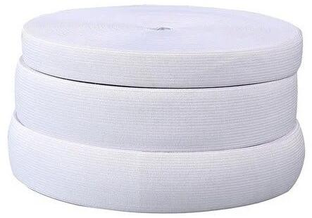 White Polyester Elastic Tape