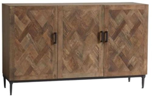 Rectangular MAH085 Wooden Iron Sideboard, For Home Use, Pattern : Printed