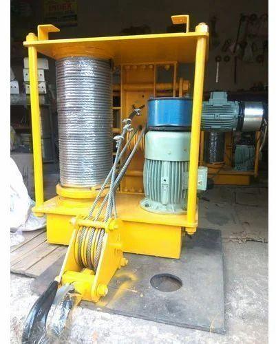Yellow Heavy Electrical Wire Hoist Machine