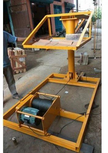 3 Phase Mild Steel Monkey Lift Machine, Power Source : Electric