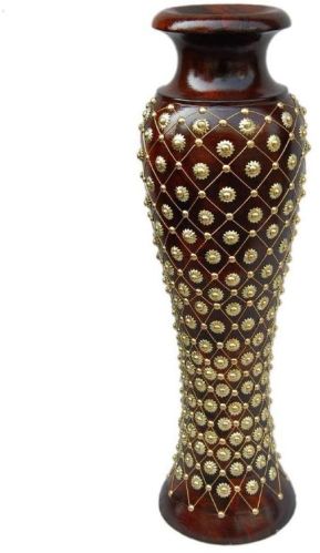 Wooden Flower Vase, Style : Antique