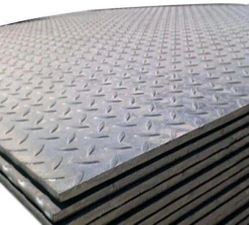 Mild Steel Chequered Plate, Width : 4 Feet