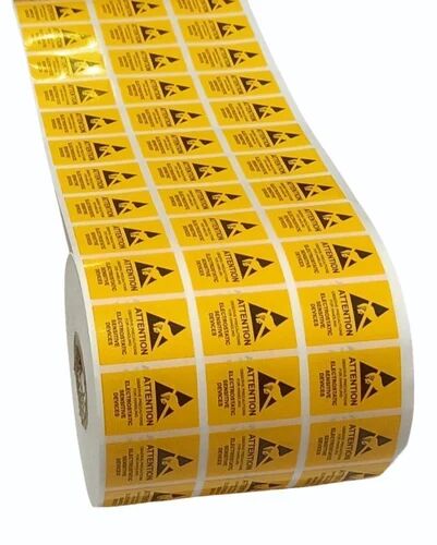Printed Label, Color : Yellow (Base)