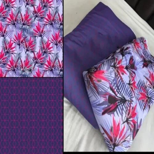 Printed Polyester Rayon Fabric, For Apparel/Clothing, Width : 44inch