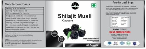 Md Shilajeet Musli Capsule, For Medicine Use, Variety : Herbal