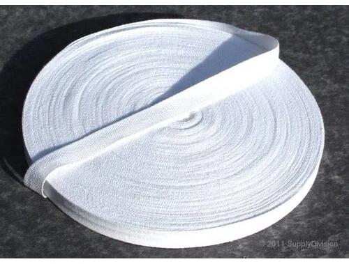 Plain Cotton Tape, Color : White