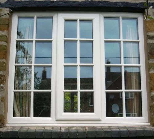 Rectangular UPVC Casement Window, Color : White