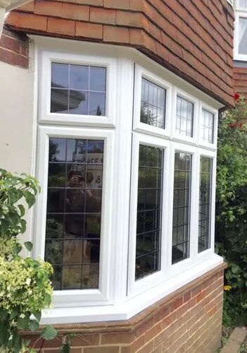 UPVC Bay Window, Color : White