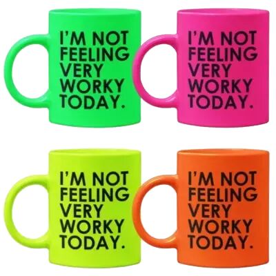 Ceramic Neon Colours Coffee Mugs