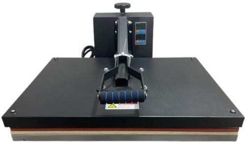 Black Manual Sublimation Heat Press Machine (16x24), For T-Shirt, Ceramic, Plastic, Metal
