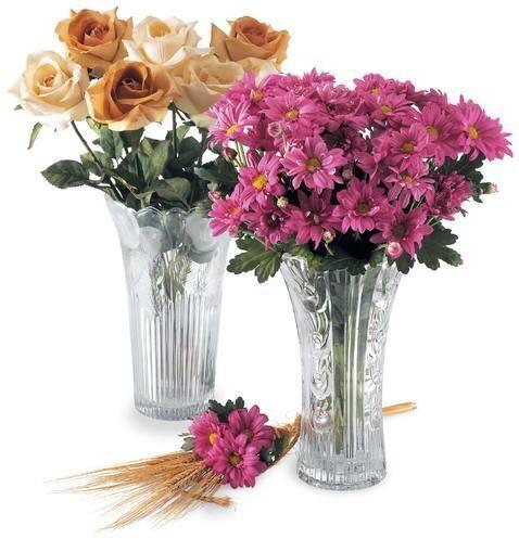 Round Shaped Glass Flower Vase, Color : Transparent