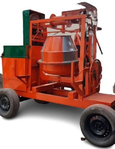 Concrete Mixer Machine With Lift, Color : Multicolor