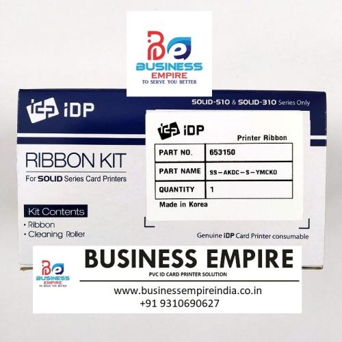 Black IDP Solid 510 Full Ribbon, For Printer, Length : 250 Images