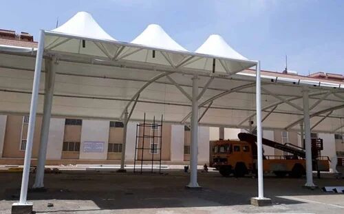 Plain Konical Fabric Tent, Color : White